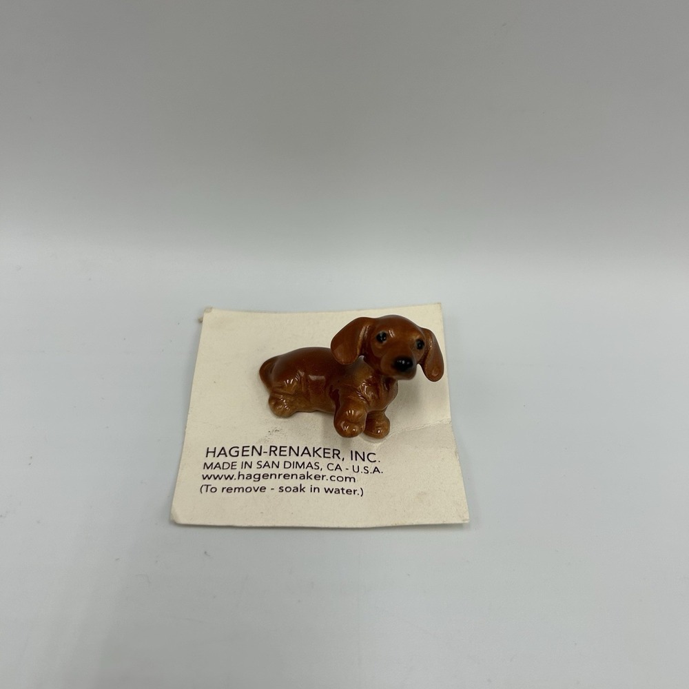 Hagen-Renaker Bone China Dachshund Dog Figurine Miniatures 1995